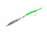 Jigging World Diamond Jigs with Tubed Tail Smooth Chrome with Green Tail, 1oz - фото #1