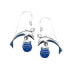 ფოტო #2 პროდუქტის DIVE SILVER Dolphin With Crystal Long Earrings