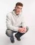 Фото #1 товара COLLUSION logo hoodie in light grey