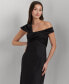 Фото #3 товара Women's Asymmetric Satin A-Line Dress