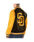 Men's Brown, Gold San Diego Padres Varsity Satin Full-Snap Jacket