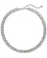 Фото #2 товара On 34th baguette Crystal All-Around Collar Tennis Necklace, 15" + 3" extender, Created for Macy's