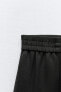 Фото #9 товара Укороченные брюки с эластичным поясом ZARA