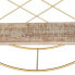 Полки 51 x 14 x 51 cm Натуральный Позолоченный Металл Деревянный