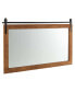 Фото #1 товара Farmhouse Bathroom Wall Mounted Mirror 40'' x 26'' Explosion-proof Fir Wood Frame