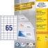 Avery Zweckform Avery 3666 - White - Rectangle - Permanent - 38 x 21.2 mm - A4 - Paper