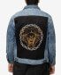 Фото #2 товара Men's Graphic Rhinestone Denim Jacket