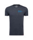 Фото #1 товара Men's and Women's Heather Blue World Marathon Majors Comfy Tri-Blend T-shirt