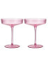 Фото #7 товара Ribbed Coupe Cocktail Glasses, Set of 2