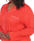 ფოტო #4 პროდუქტის Plus Size Long Sleeve Nightgown