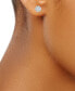ფოტო #2 პროდუქტის Diamond Halo Stud Earrings (1/4 ct. t.w.) in 14k White Gold or 14k Gold