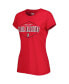 Women's Red, Black Portland Trail Blazers Badge T-shirt and Pajama Pants Sleep Set