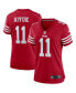 ფოტო #1 პროდუქტის Women's Brandon Aiyuk Scarlet San Francisco 49ers Player Game Jersey