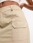 Фото #3 товара Missyempire pocket detail cargo mini skirt in beige