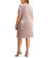 Фото #2 товара Plus Size V-Neck Asymmetric Tiered Sheath Dress