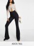 Фото #1 товара ASOS DESIGN Tall kick flare trouser in black