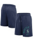 Men's Navy Seattle Mariners Arched Kicker Shorts