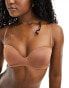 Фото #1 товара Lindex Reese sweetheart balconette strapless bra in brown