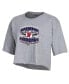 ფოტო #4 პროდუქტის Women's Heathered Gray Ole Miss Rebels 2022 NCAA Men's Baseball College World Series Champions Locker Room Boyfriend Cropped T-shirt