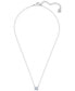 ფოტო #2 პროდუქტის Cubic Zirconia Square Solitaire Pendant Necklace, 14" + 7/8" extender