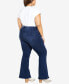 Фото #7 товара Plus Size Ebony Flare High Rise Jeans