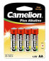 Фото #2 товара Camelion LR6-BP4 - Single-use battery - AA - Alkaline - 1.5 V - 4 pc(s) - 84 x 15 x 114 mm