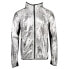 Diadora Bright Full Zip Jacket Mens Silver Casual Athletic Outerwear 170994-3500