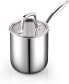 Фото #7 товара Tri-Ply Clad Stainless Steel Sauce Pan with Lid, 3 Quart, Silver