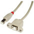 Фото #1 товара USB-кабель LINDY 31801 Чёрный Серый 1 m