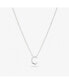 Фото #8 товара Silver Initial Necklace - Letter Necklace