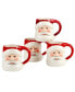 Santa's Secret 3D Mugs, Set of 4