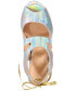 Фото #4 товара Women's Blossom Open-Toe Cutout Lace Ribbon Dress Sandals