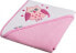 Фото #1 товара Детское полотенце с капюшоном Akuku 100x100 см, розовое