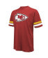Фото #2 товара Men's Threads Travis Kelce Red Distressed Kansas City Chiefs Name and Number Oversize Fit T-shirt