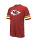 Men's Threads Travis Kelce Red Distressed Kansas City Chiefs Name and Number Oversize Fit T-shirt