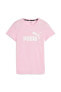 Фото #1 товара ESS Logo Heather Tee Pembe Kadın Kısa Kol T-Shirt