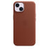 Apple iPhone 14 Leather Case with MagSafe - Umber - Cover - Apple - iPhone 14 - 15.5 cm (6.1") - Brown