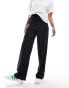 ASOS DESIGN Tall tailored pull on trousers black stripe