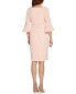 Adrianna Papell Sheath 3/4-Sleeve Solid Dress Women's