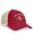 Men's Crimson Oklahoma Sooners Heritage Waylon Trucker Adjustable Hat Crimson, Natural - фото #4