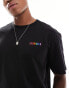 Calvin Klein Pride lounge t shirt in black Черный, M - W32-35 - фото #2