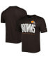 Фото #4 товара Men's Brown Cleveland Browns Combine Authentic Training Huddle Up T-shirt