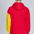 Li-Ning AWDNB95-3 Paris Fashion Week Hoodie for Couples, Red-Yellow Combination, Fashionable Outerwear
