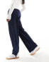 Cotton On relaxed suit trousers in navy pinstripe