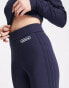 Фото #4 товара adidas Originals 'Retro Luxury' ribbed flared pant in deep navy