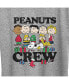 Air Waves Trendy Plus Size Peanuts Crew Graphic T-shirt