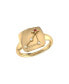 Фото #1 товара Кольцо LuvMyJewelry Capricorn Goat Garnet 14K Gold Diamond Signet