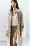 Zw collection oversize faded trench coat