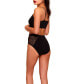 Фото #2 товара Комплект эротического белья "Лилит" с бра-топом и трусиками, черного цвета