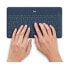 Фото #6 товара Kabellose Tastatur LOGITECH Keys-To-Go AZERTY Bluetooth 180 g Blau